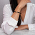 Kaurimuschel Schwarzes Makramee Armband | 925 Sterling Silber Gold Vermeil